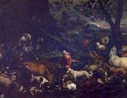 Jacopo Bassano The Animals Entering the Ark oil